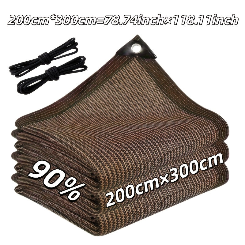 Coffee-colored Sunshade Net - Specifically Designed for Gardens, Terraces, Plant Sunshades, Greenhouses, And Outdoor Pergolas. It Provides Sun Protection And Blocks Ultraviolet Rays. Durable And Easy to Install, It Is Also Suitable for Scenarios