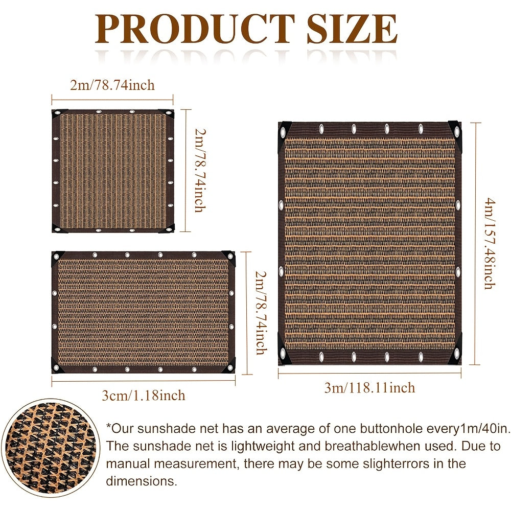 80% Shade Cloth, Durable Mesh Tarp with Grommets, 9.88x13.16ft Garden Sunblock Shade Cloth Shading Antifreezing for Plants Cover, Greenhouse, Barns Kennel, Patio, Tomatoes
