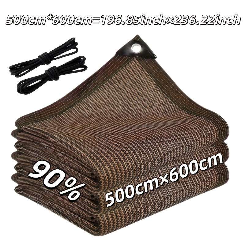 Coffee-colored Sunshade Net - Specifically Designed for Gardens, Terraces, Plant Sunshades, Greenhouses, And Outdoor Pergolas. It Provides Sun Protection And Blocks Ultraviolet Rays. Durable And Easy to Install, It Is Also Suitable for Scenarios