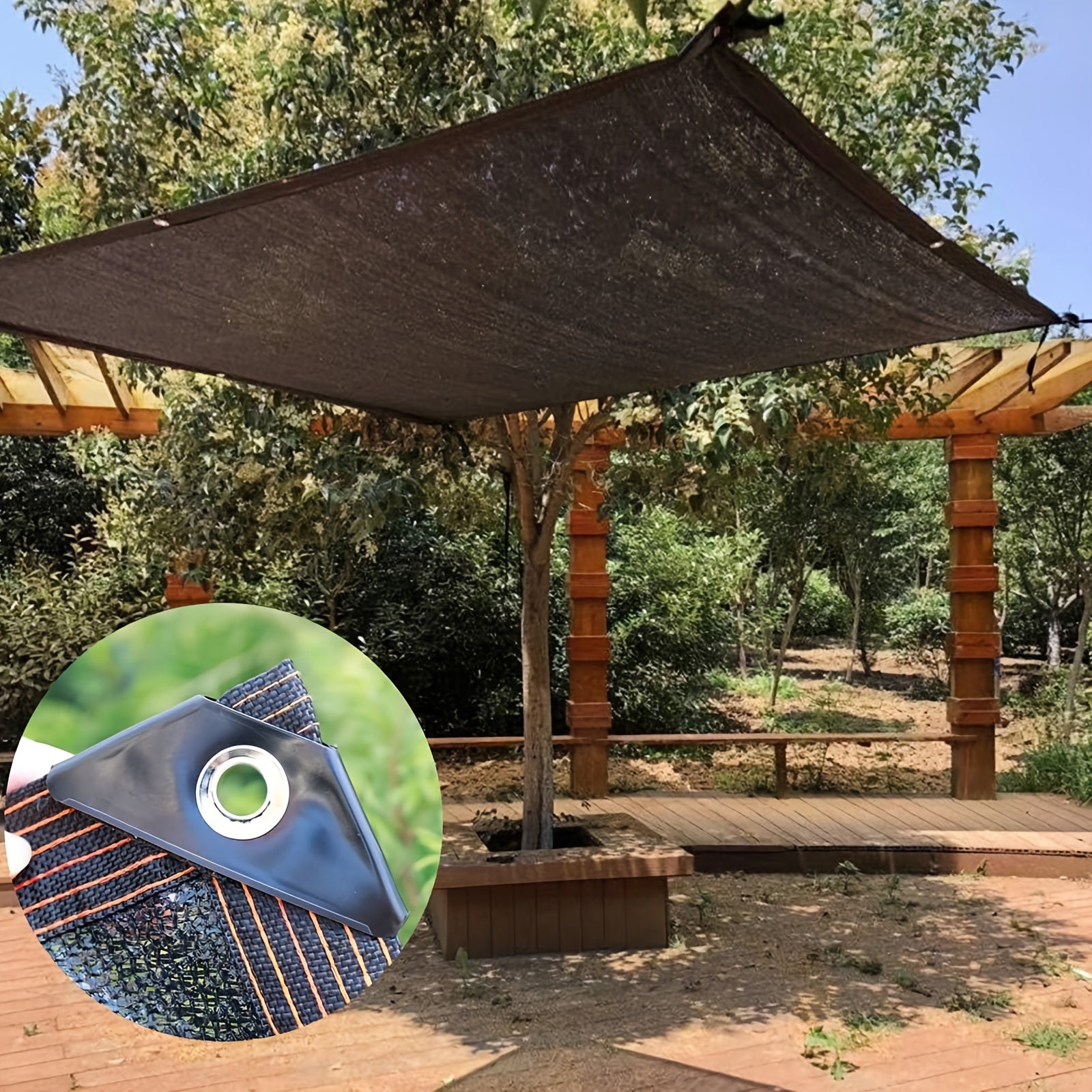 10x20ft Heavy-Duty 70% Blackout Shade Cloth with Grommets & Taped Edges - 71-80% Light Blocking Durable Mesh Tarp for Greenhouse, Garden, Patio, Chicken Coop, Barn Kennel - UV-Resistant, Breathable Sun Shade Netting for Plants, Tomatoes, Outdoor Structure